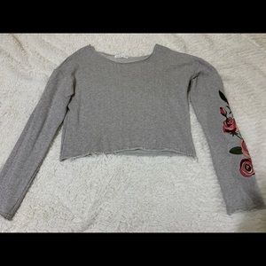 SOCIALITE floral printed crop top